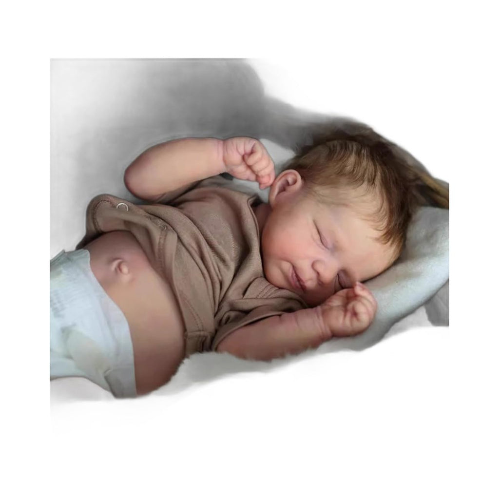 18 Inch Washable Soft Silicone Sleeping Baby Doll V75362