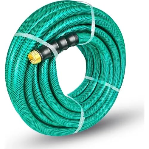 3/4 Inch x 100 Foot Hot Water Rubber Water Hose with GHT Fittings A6608