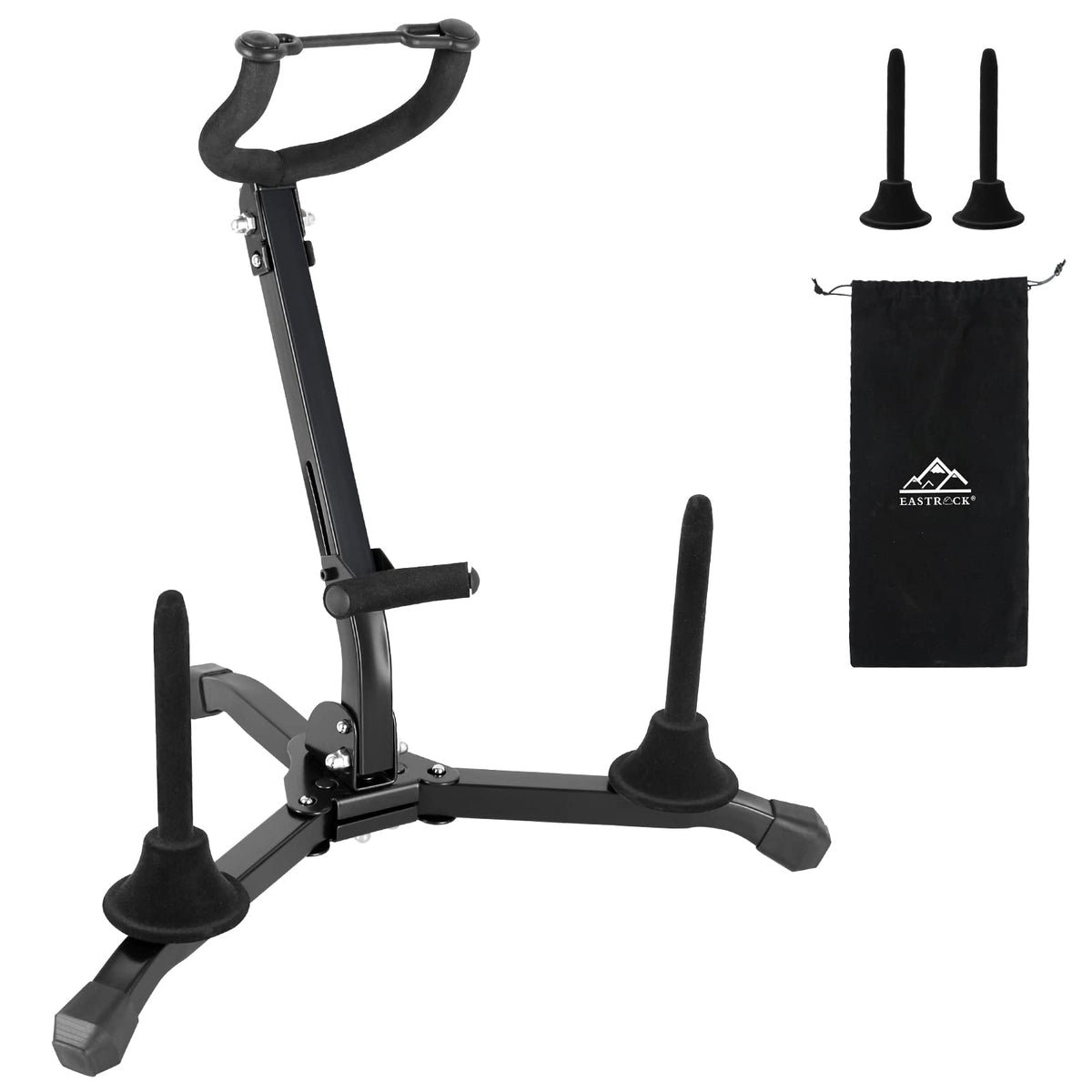 Alto & Tenor Saxophone Stand with 2 Flute/Clarinet Holders and Bag L23574