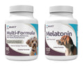 90 Peanut Butter Chewable Tabs & 3 mg Beef Flavored Tablets Dog Supplement K238