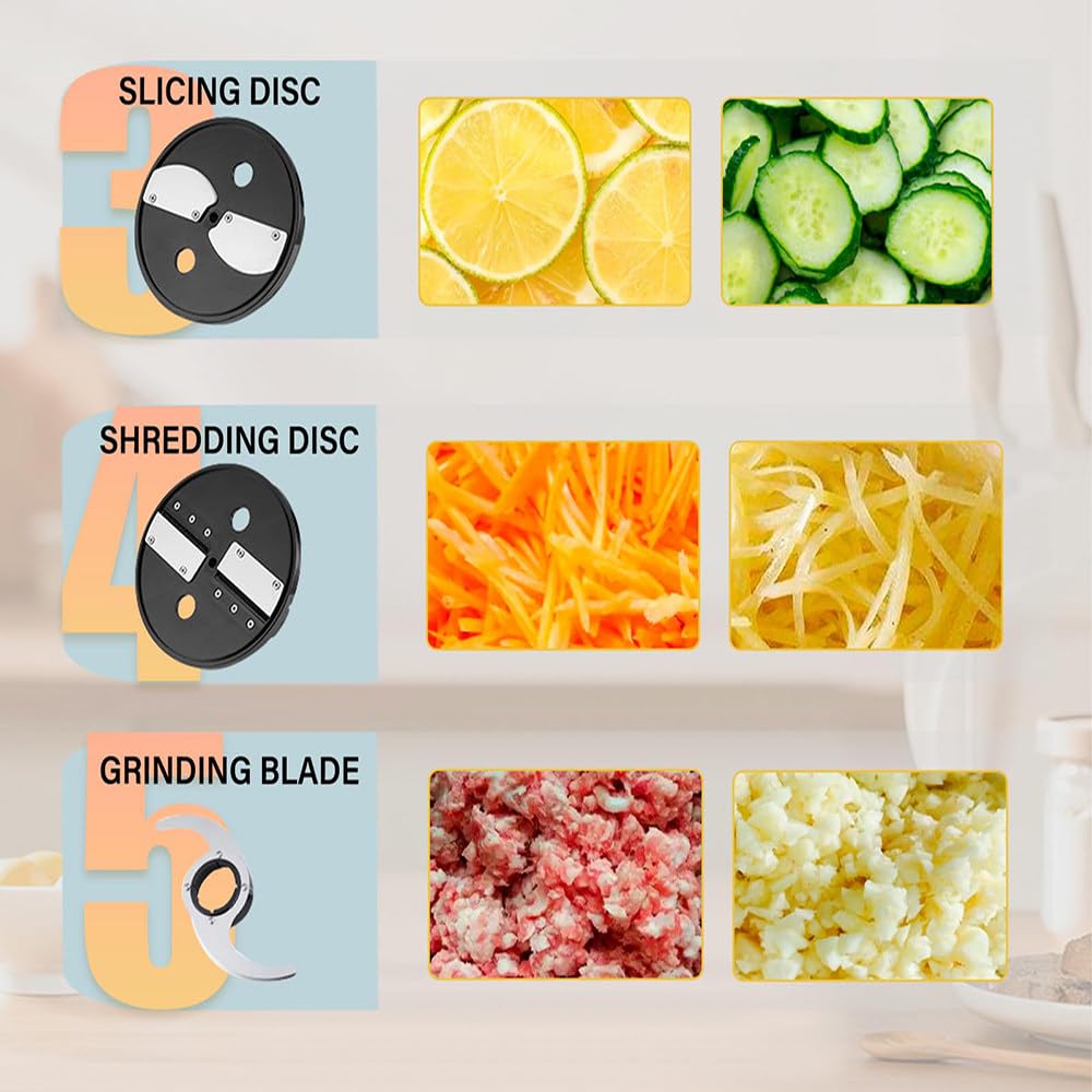 600W 5 Cube Grid 5000ml Electric Vegetable Chopper R19445
