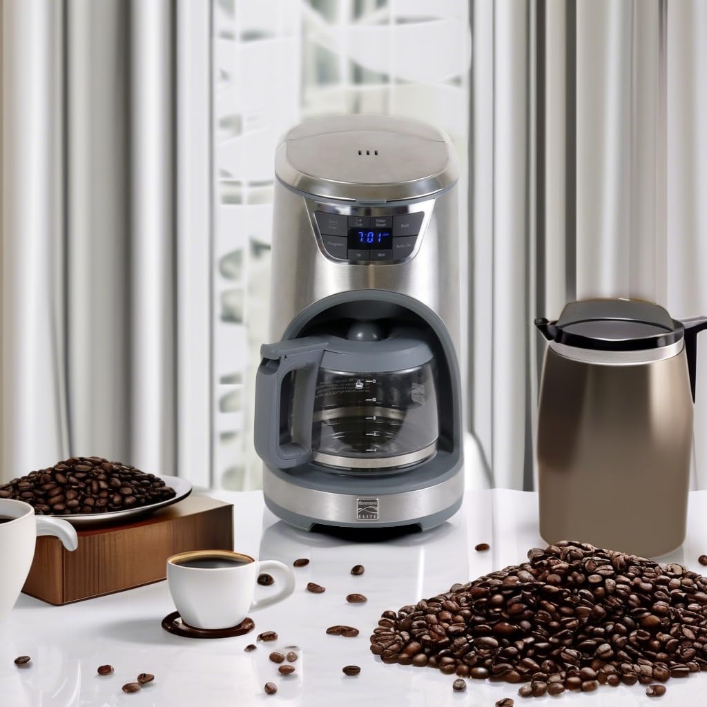 12-Cup Programmable Drip Coffee Maker with Glass Pot E7800