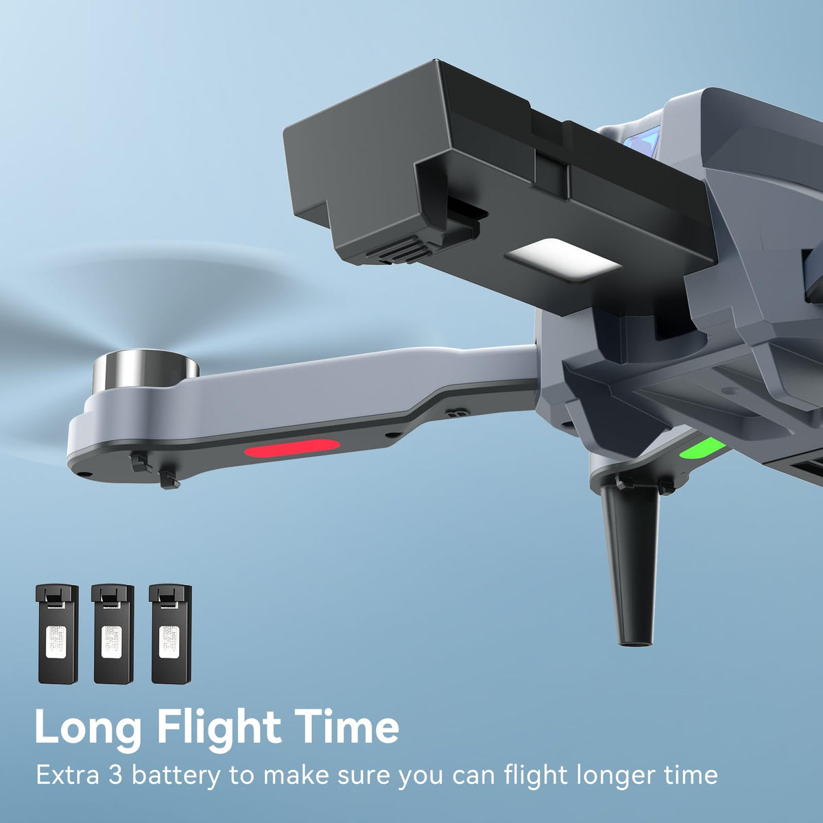 Foldable Mini Drone with Camera 1080P, 3 Batteries T33986