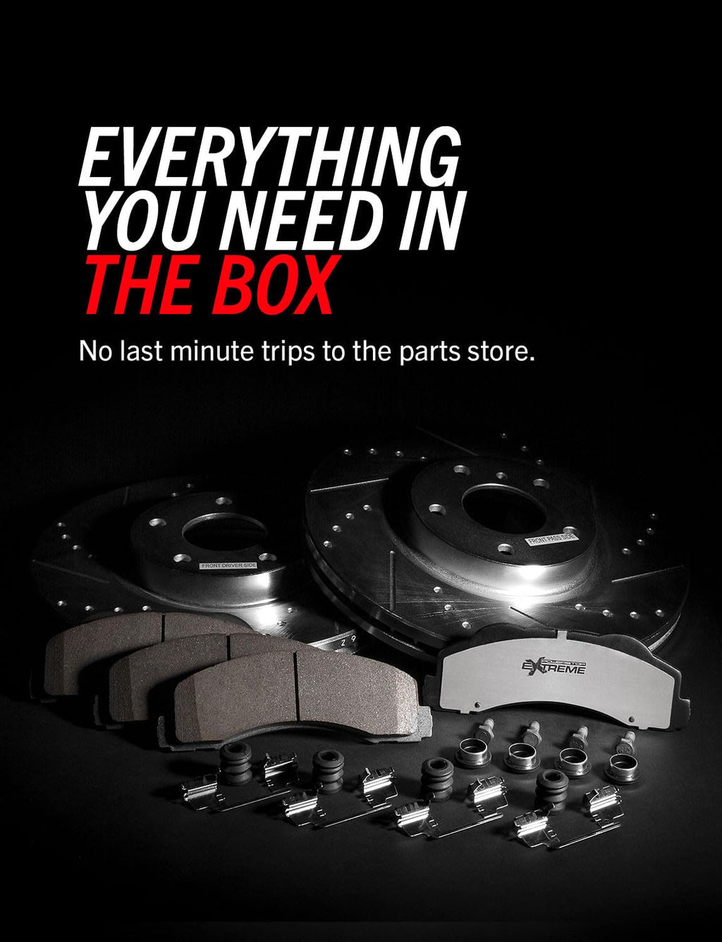 Front Brake Pad & Rotor Kit S371