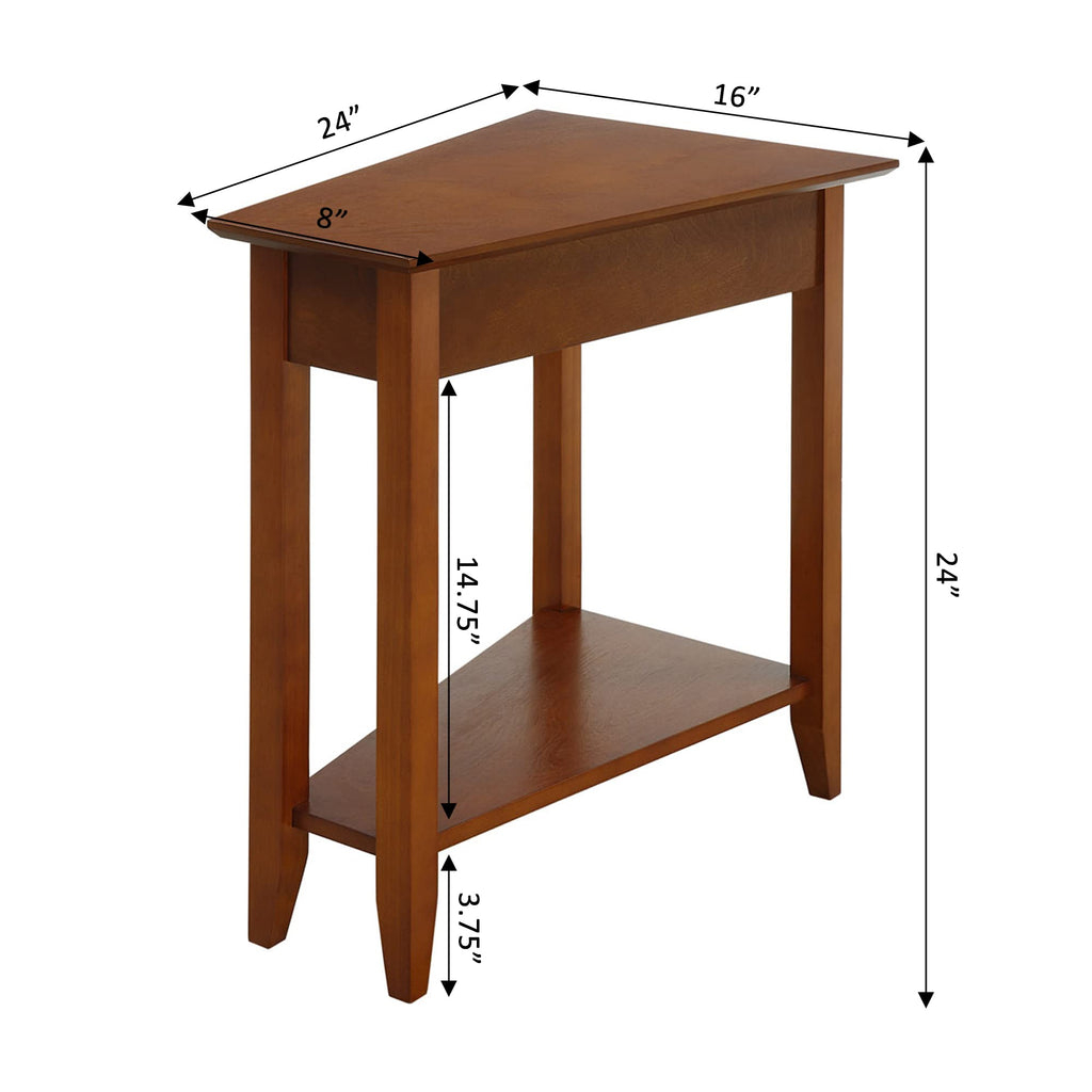 24" Cherry End Table with Storage Shelf I254069