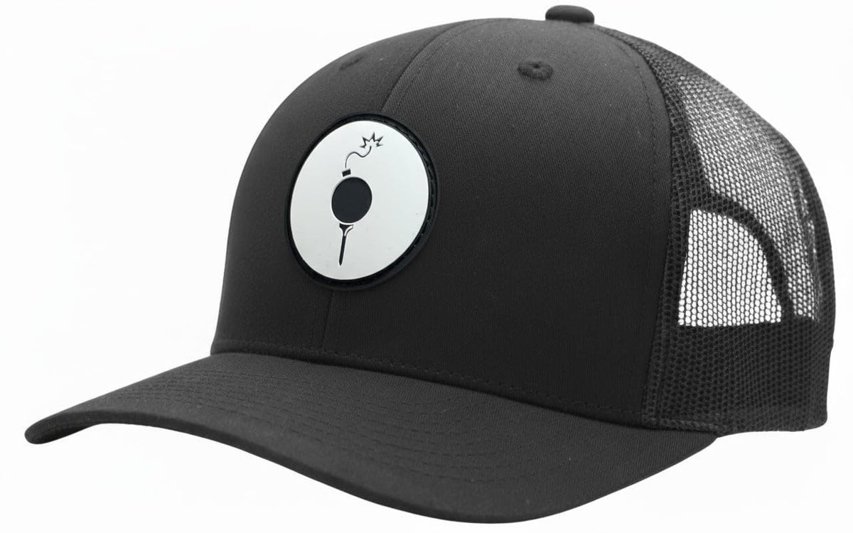 Golf Trucker Hat with Mesh Back and Adjustable Snap P411