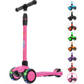Kick Scooter 3-Wheeled Push Scooter with Light-Up Wheels Q3813