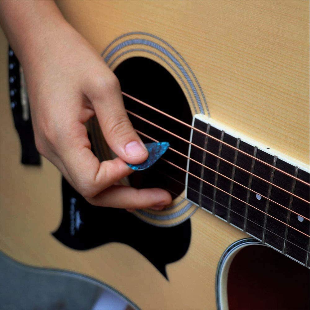 Guitar Pick Holder Case Bag with 24pcs Colorful Picks W86291