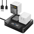 2-Pack Rechargeable Batteries with LCD Dual Charger N5890