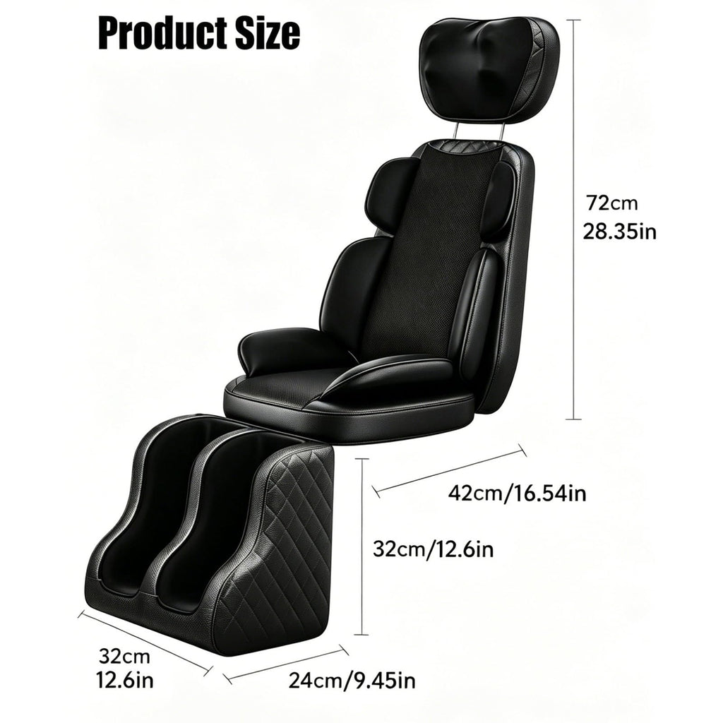 16D Electric Shiatsu Full Body Massage Mat with Foot Massager U6916