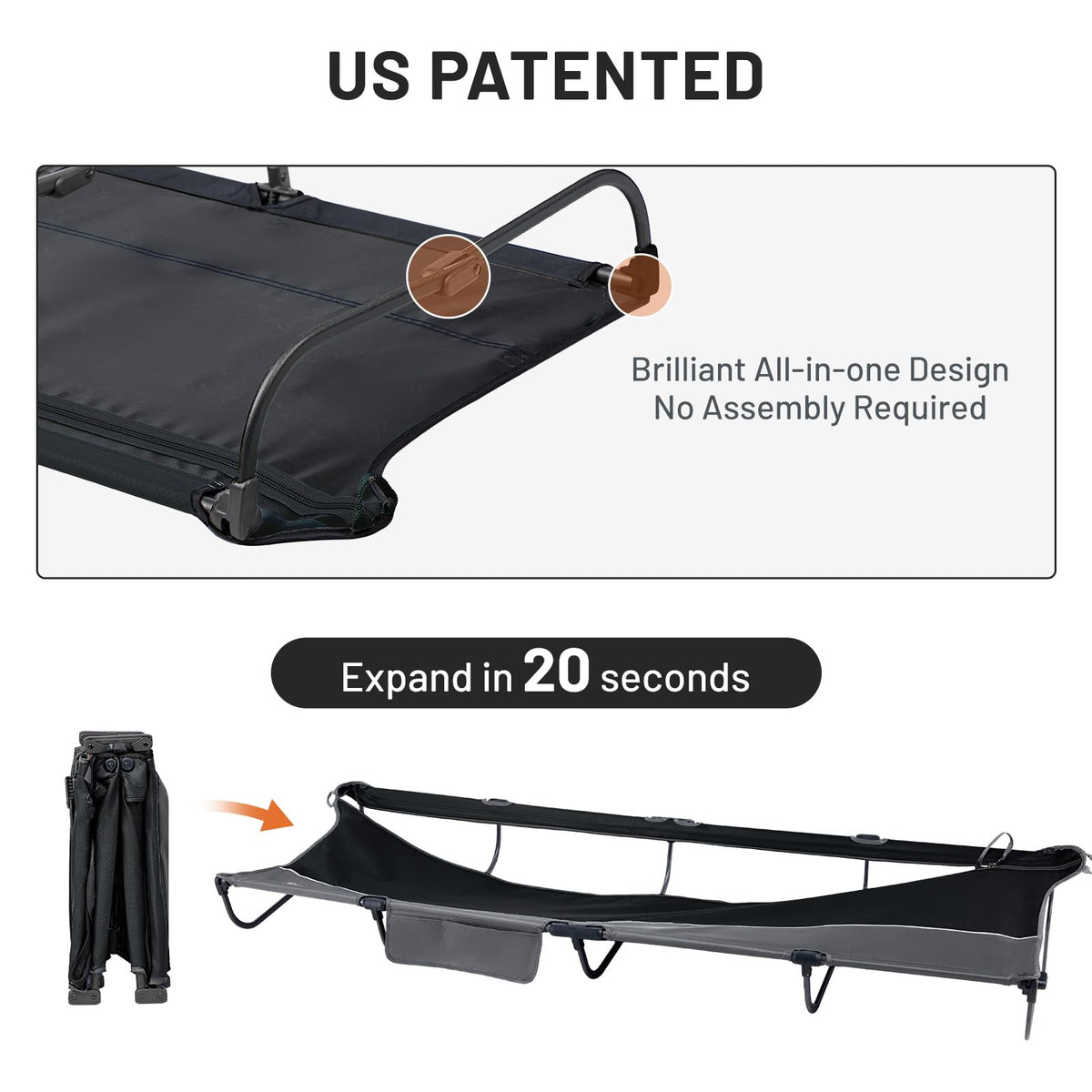 Aluminum Camping Cot E355147