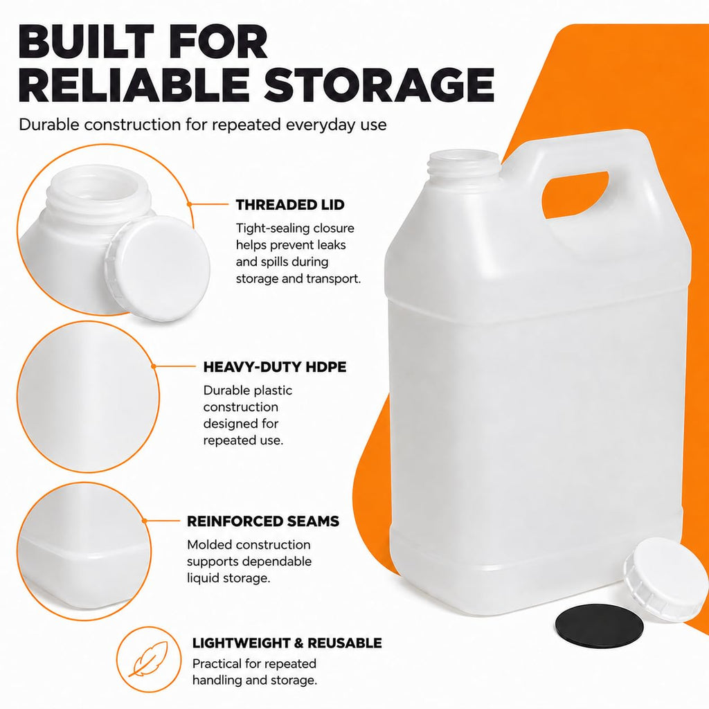 2.5 Gallon Reusable Plastic Water Jug with Lid X135