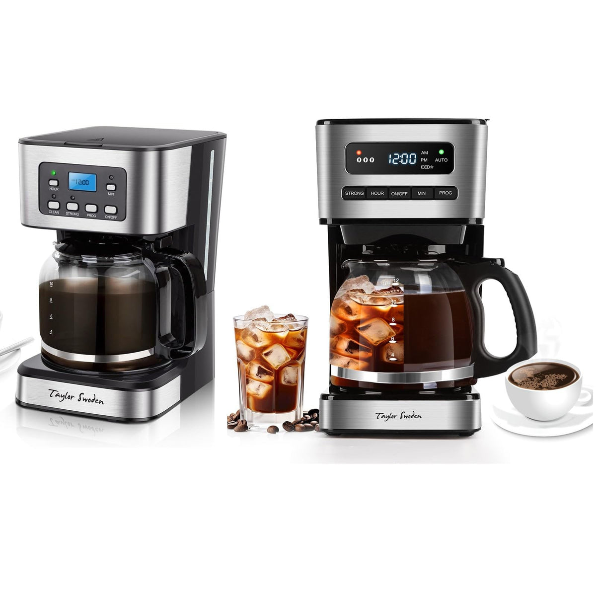 Programmable 12 Cup Drip Coffee Maker T68062