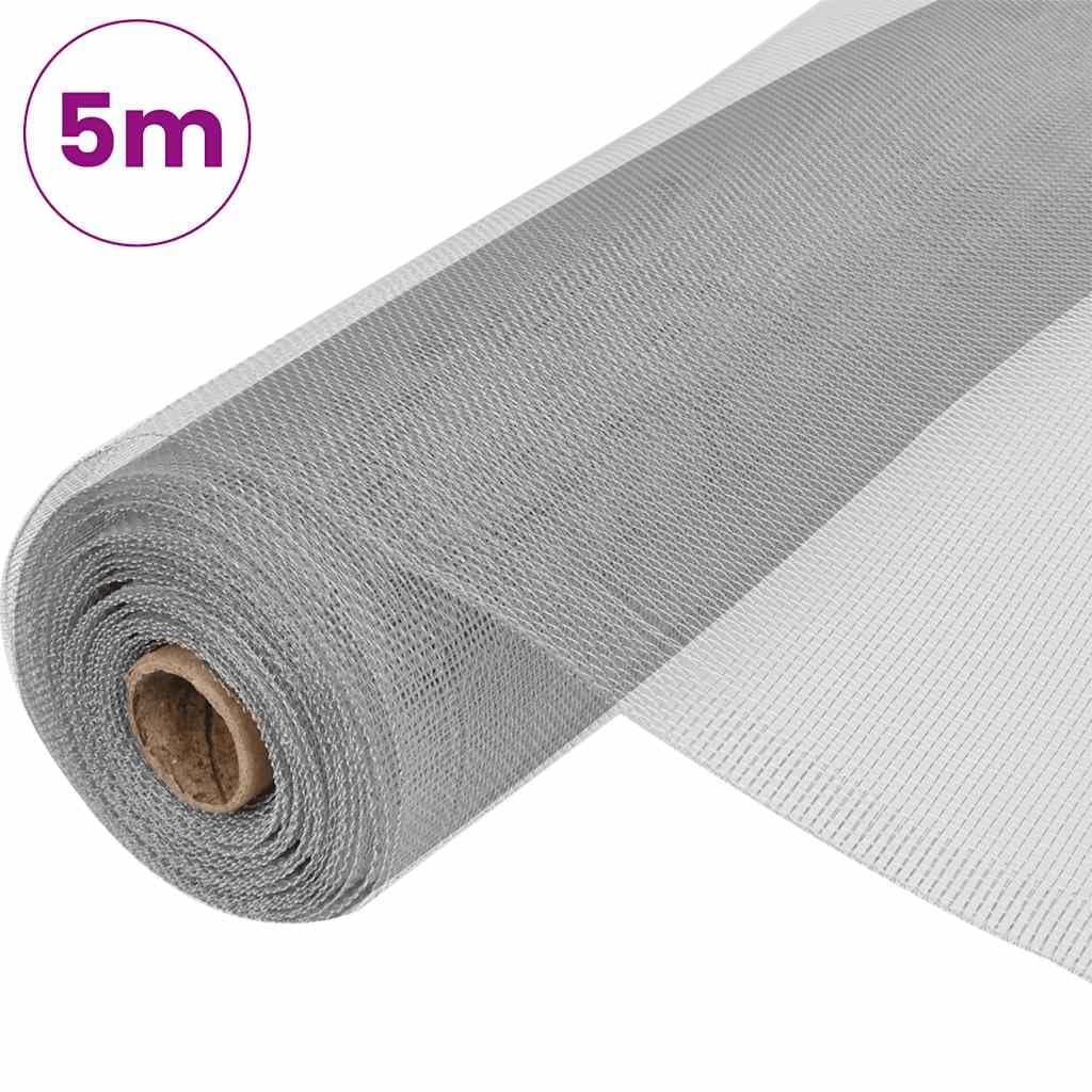 Aluminum Mesh Screen 39.4x196.9 Inch Silver Q1560