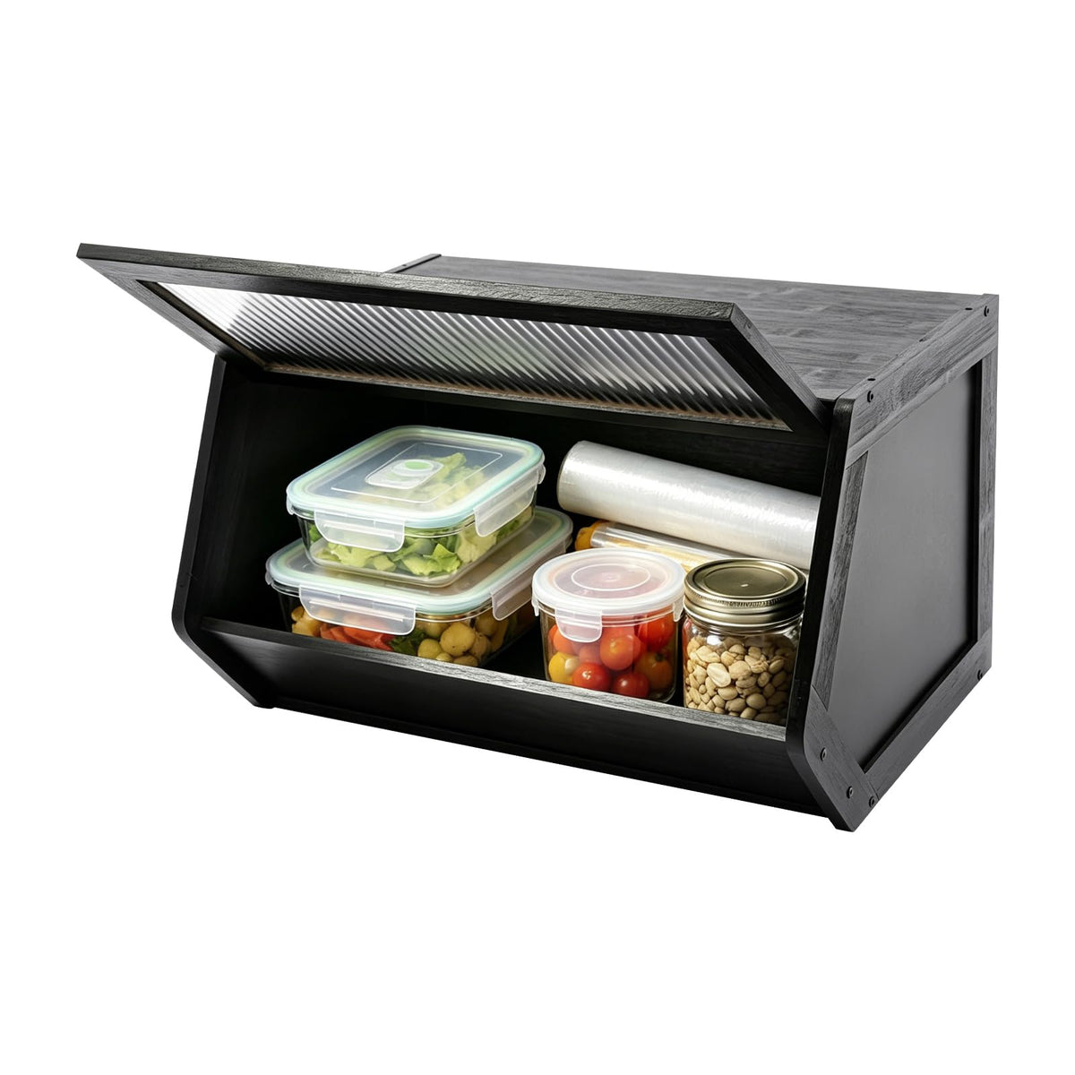 Bamboo Stackable Storage Cabinet with Lid G1043