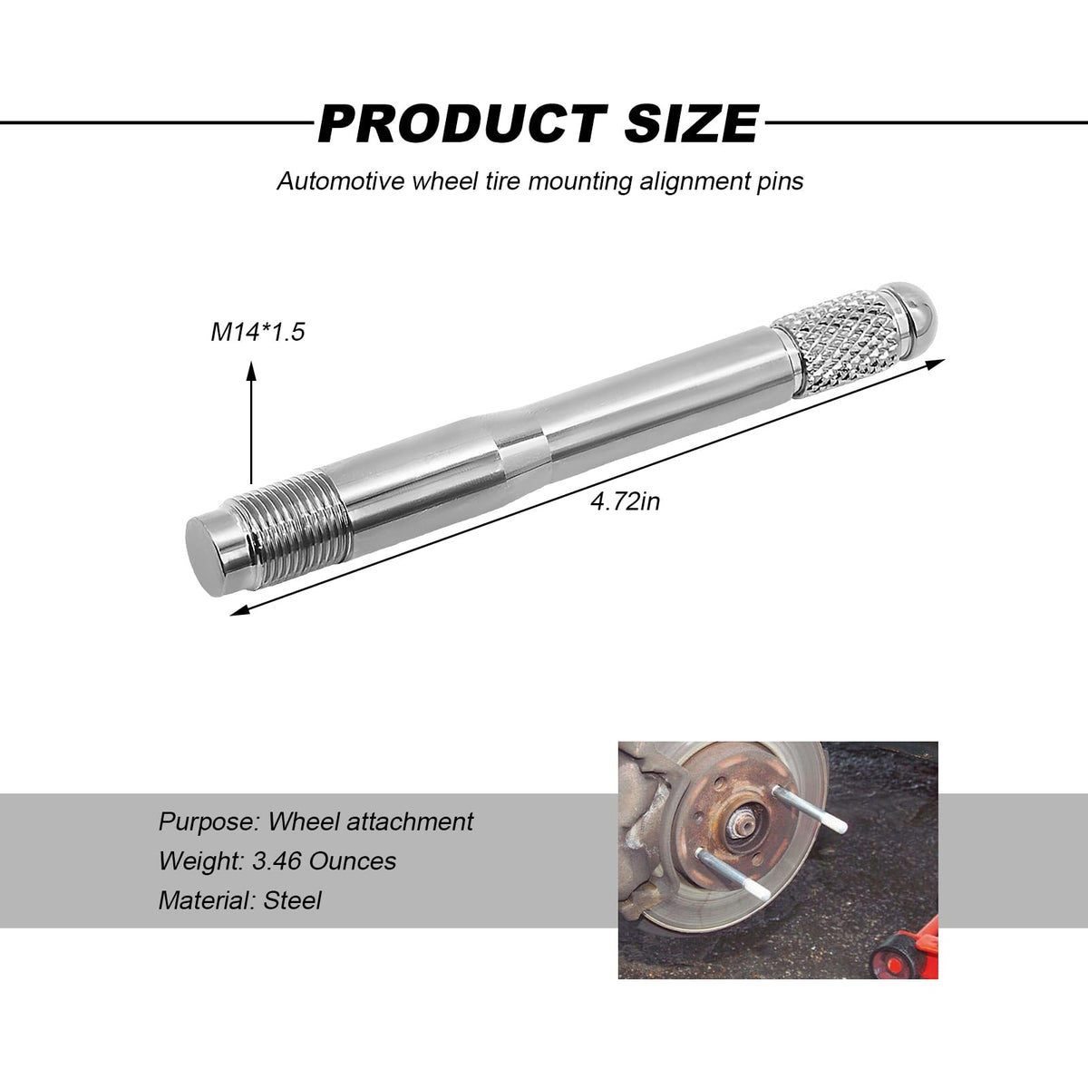 M14×1.5 Stainless Steel Wheel Alignment Pin H514