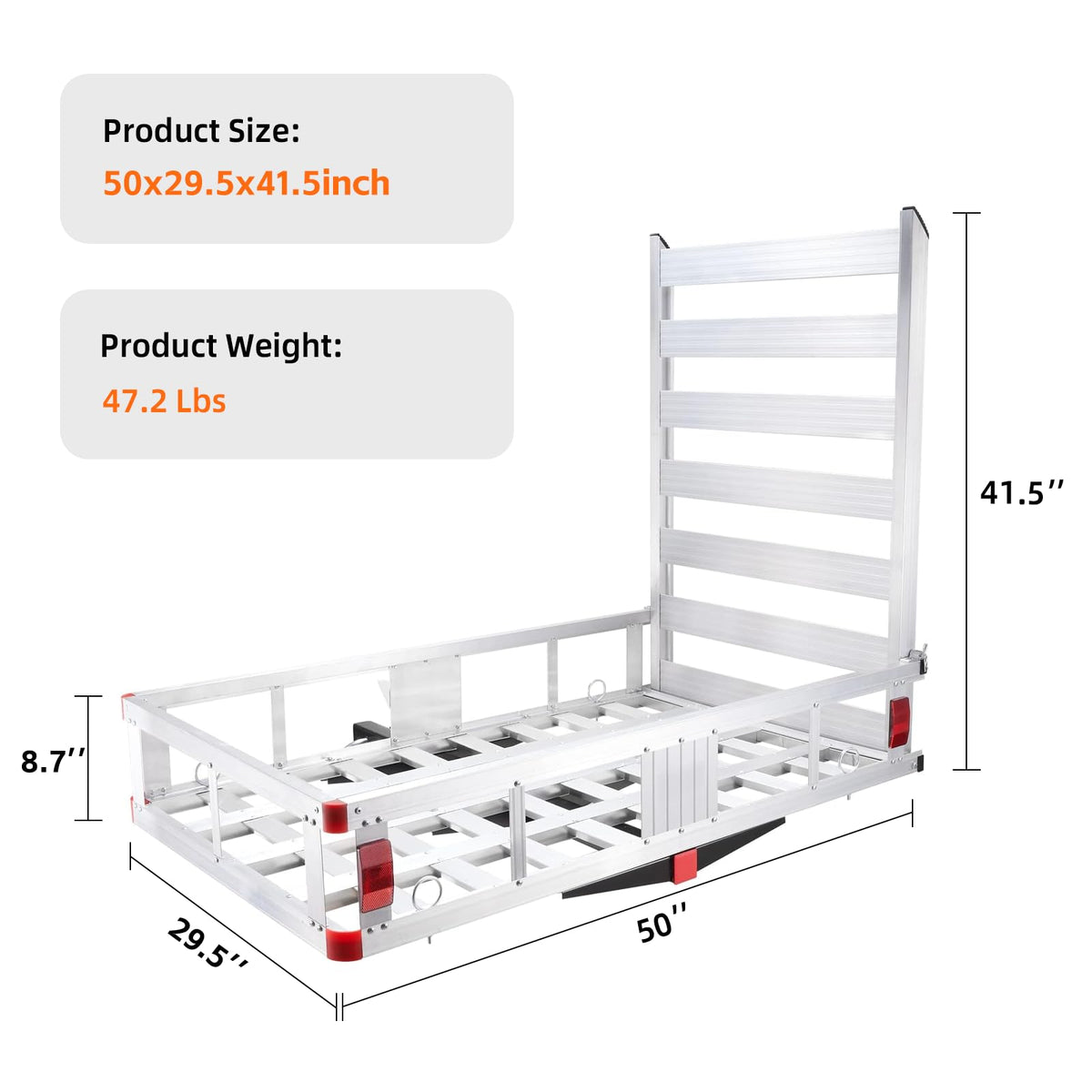 Hitch Cargo Carrier with Ramp V2299