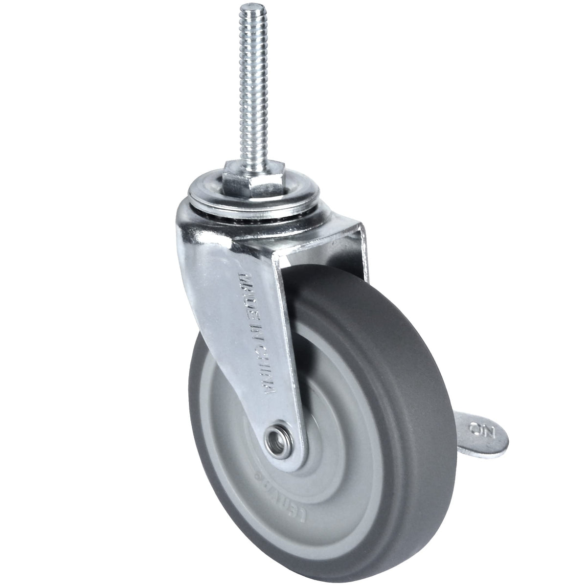 3 Inch Set of 4 Heavy Duty Swivel Rubber Caster Wheels F489988
