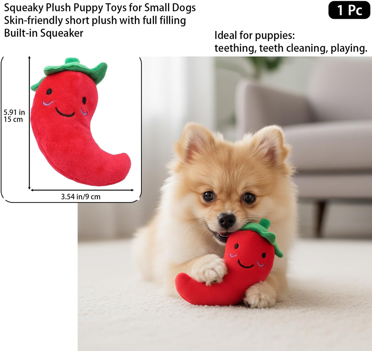 Red Chili Dog Plush Toys N487209