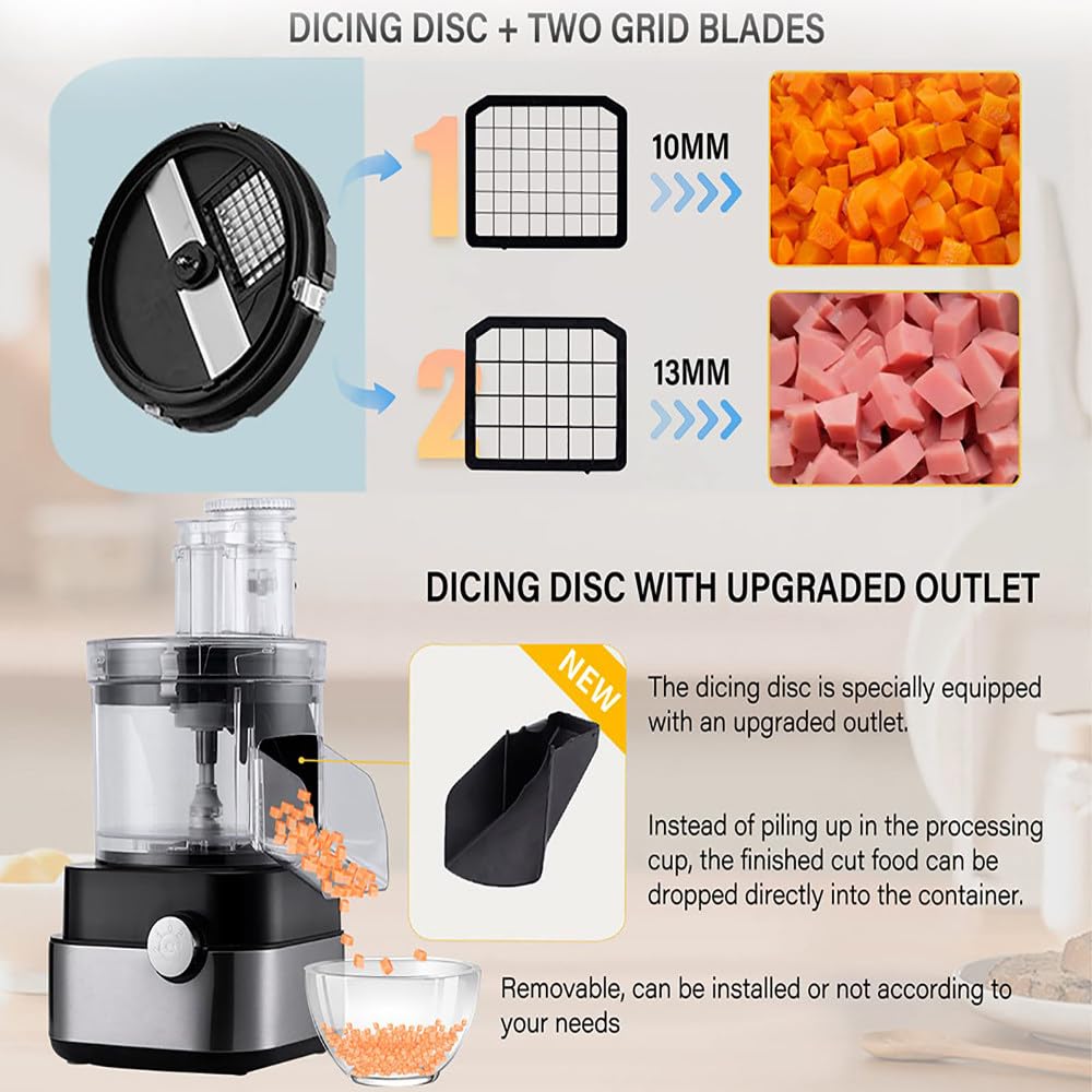 600W 5 Cube Grid 5000ml Electric Vegetable Chopper R19445