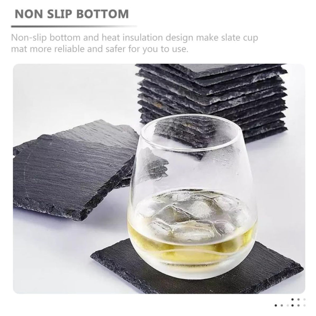 Natural Stone Coasters Set 12pcs C468726