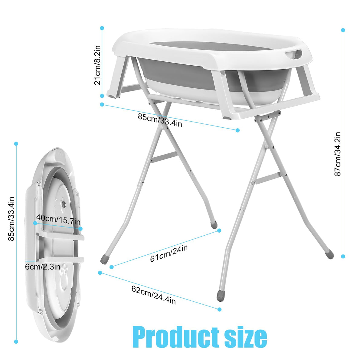 Foldable Portable Dog Bathtub T956366