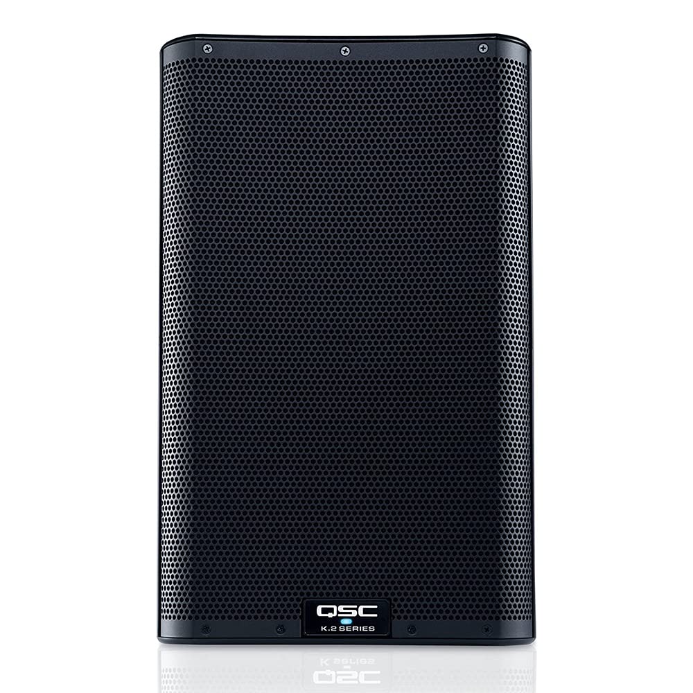 Powered 10" PA Loudspeaker Pair with Speaker Stand and XLR Cable D45578
