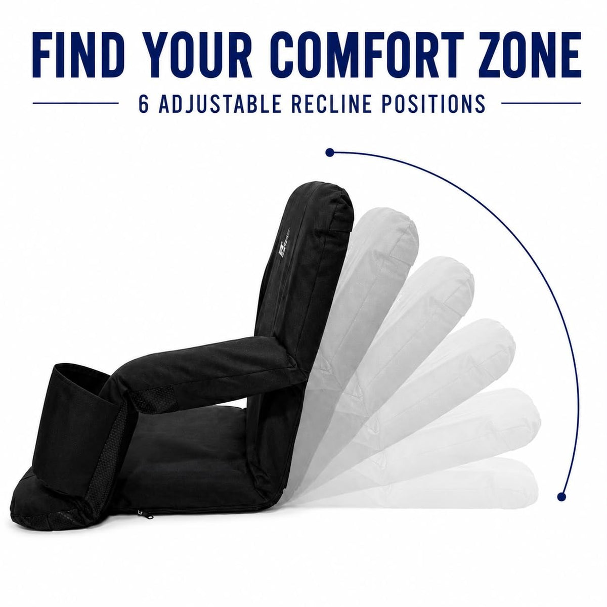 Stadium Seats with Back Support, Armrests, Cup Holders, Padded Cushion W282965