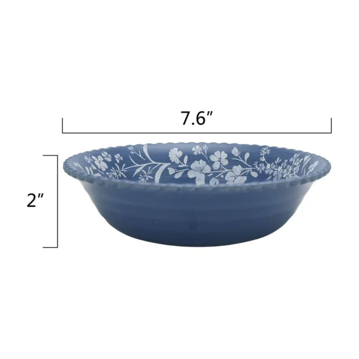 12-Piece Bamboo Melamine Dinnerware Set, Service for 4, Blue G203