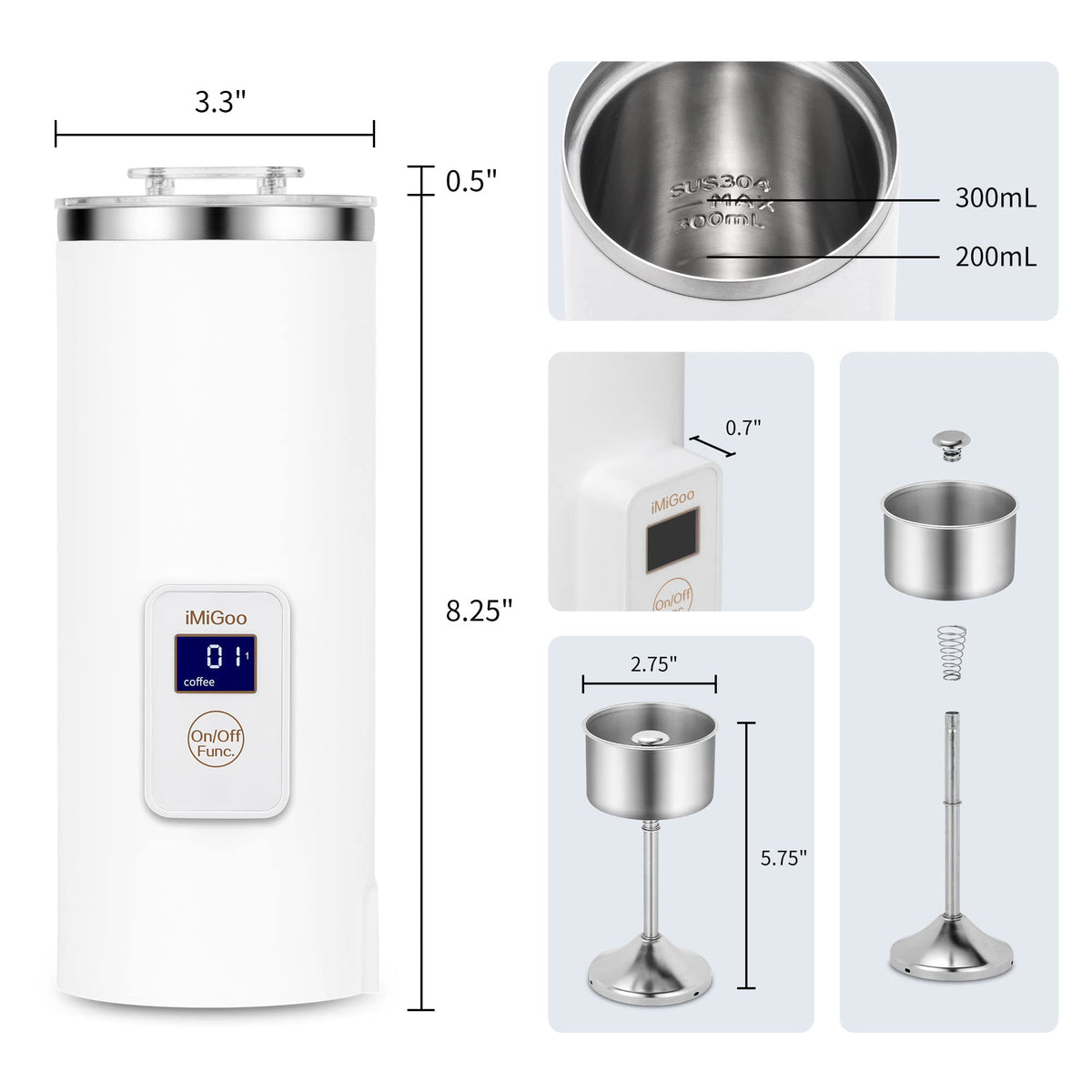 8oz Electric Coffee & Tea Percolator O567