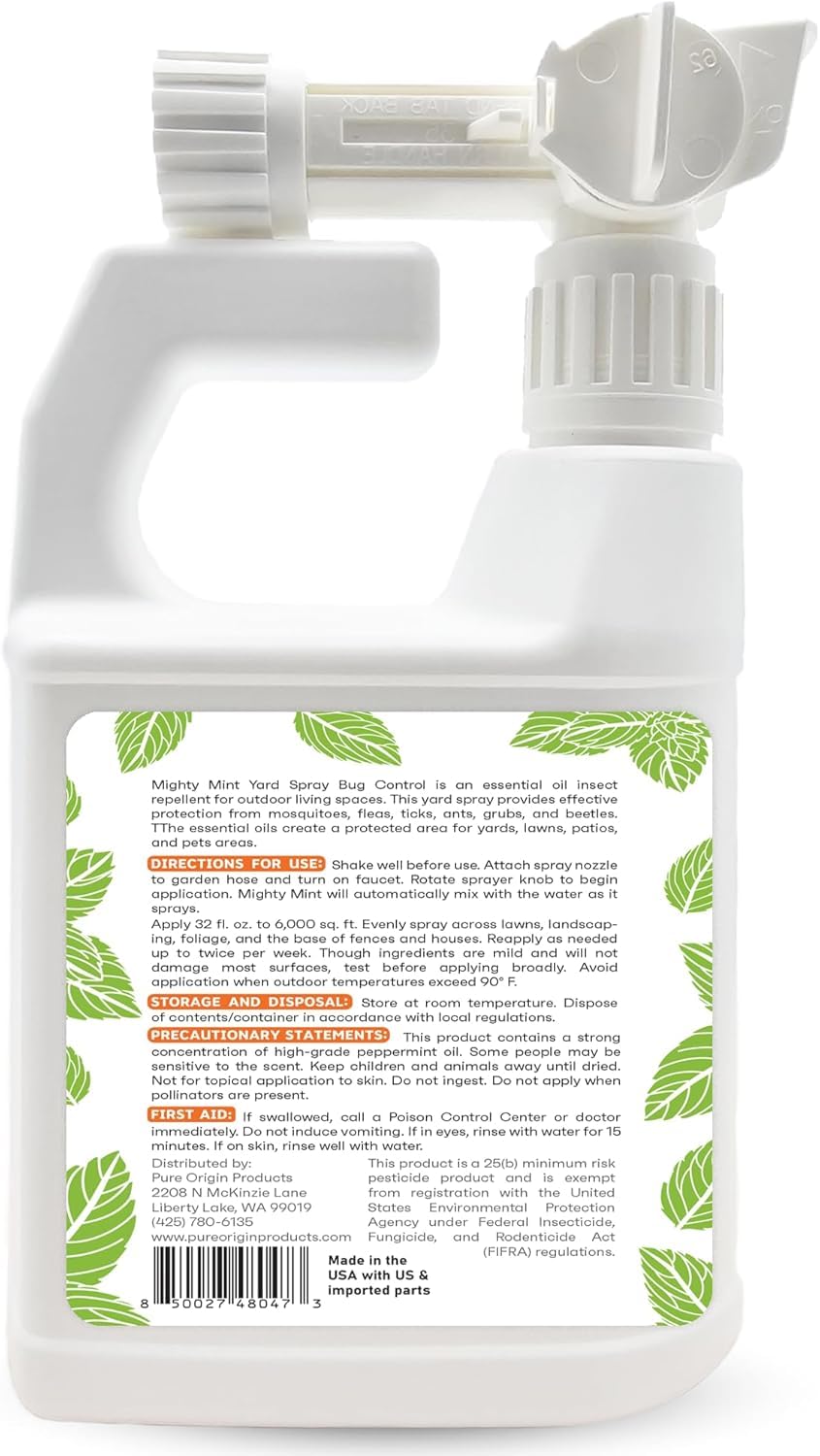 Peppermint Oil Lawn & Yard Bug Control Spray 32 oz Pack of 2 U15032