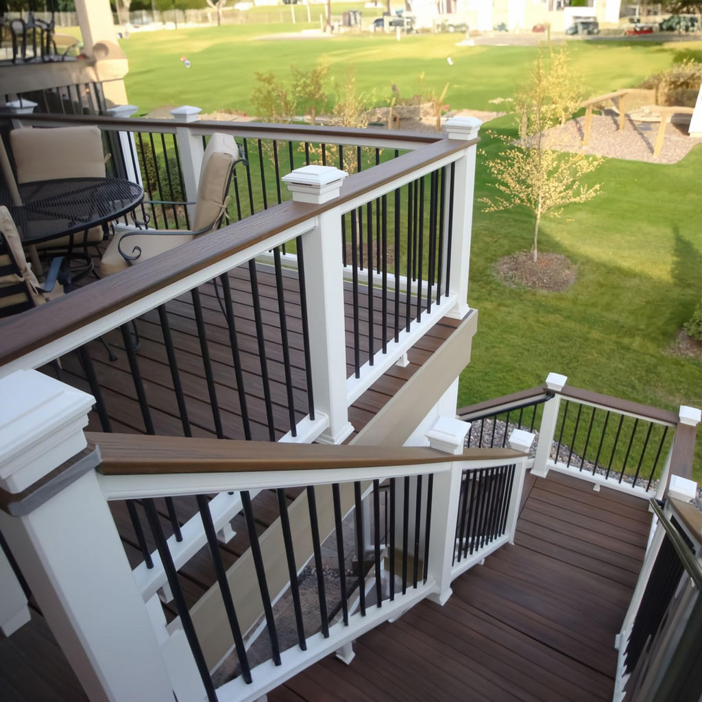 101 Pack 36" Round Black Aluminum Deck Balusters O832