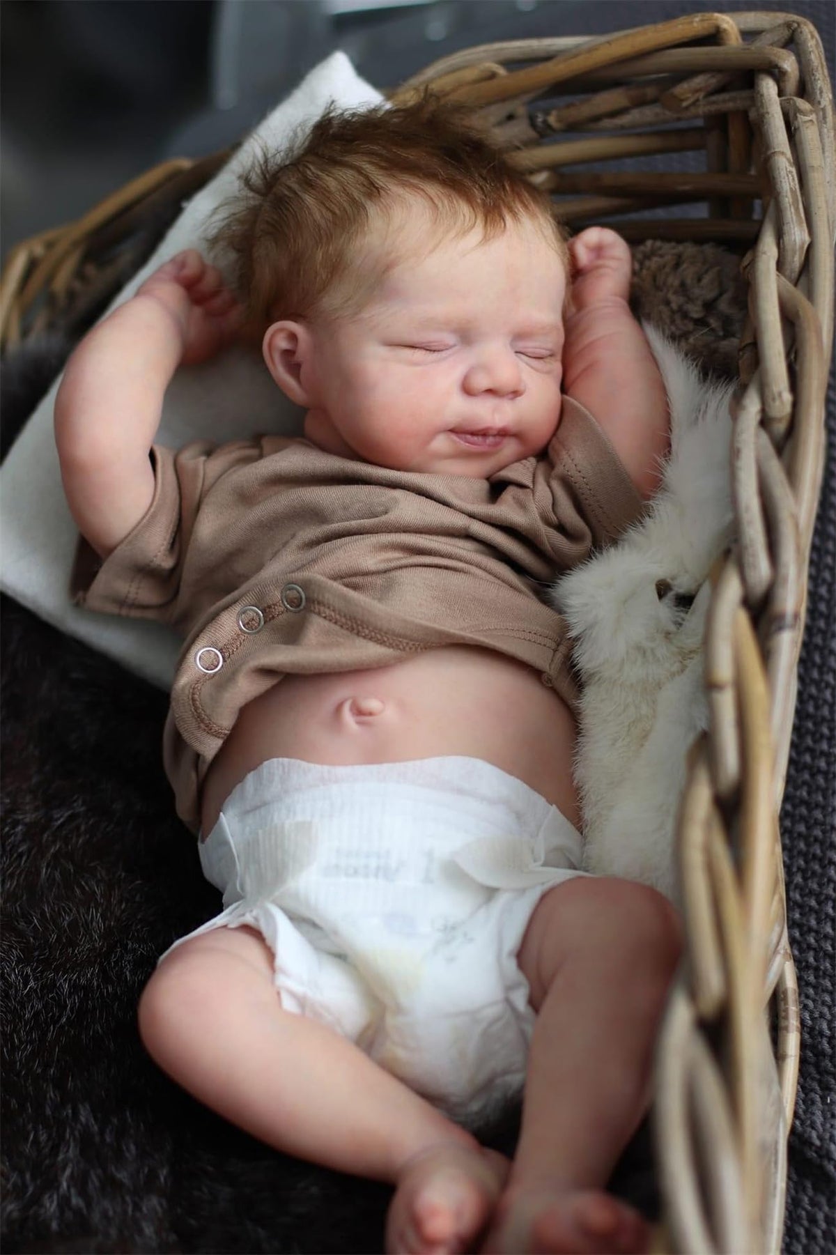 18 Inch Washable Soft Silicone Sleeping Baby Doll V75362