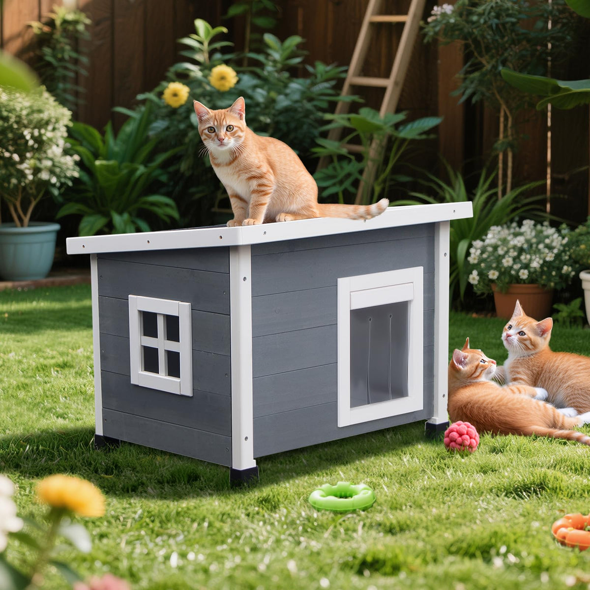 Wooden Pet House with Window B177