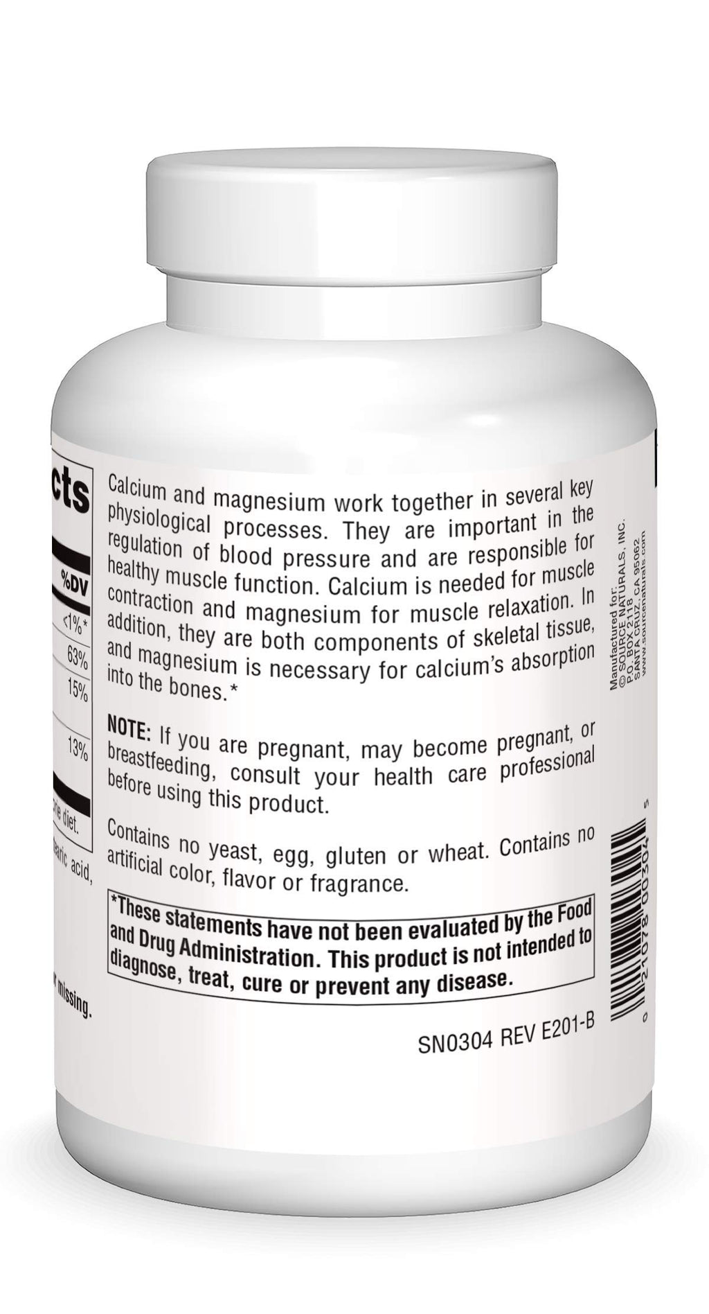 Calcium & Magnesium 300 MG 250 Tablets Y325711