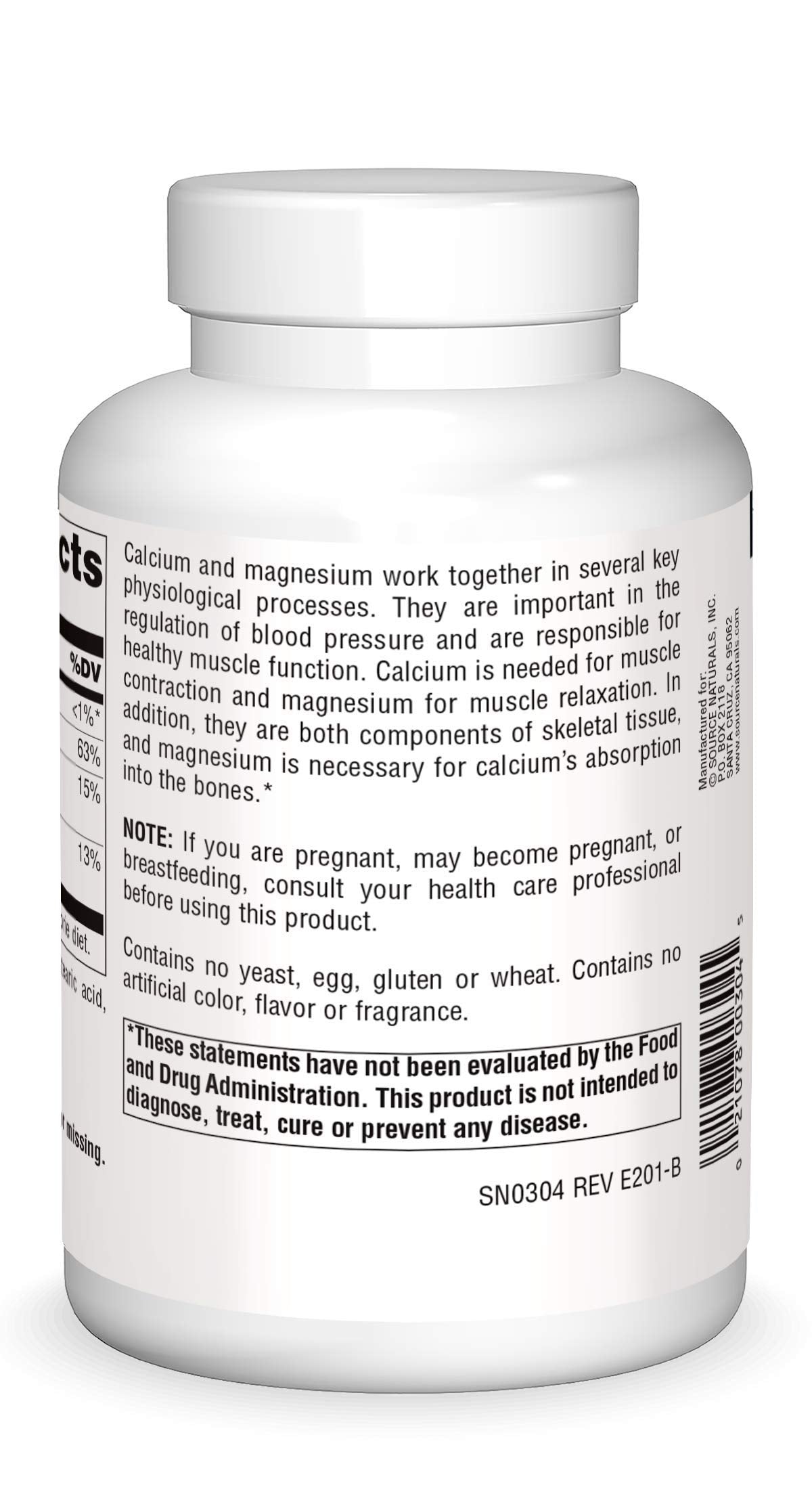 Calcium & Magnesium 300 MG 250 Tablets Y325711