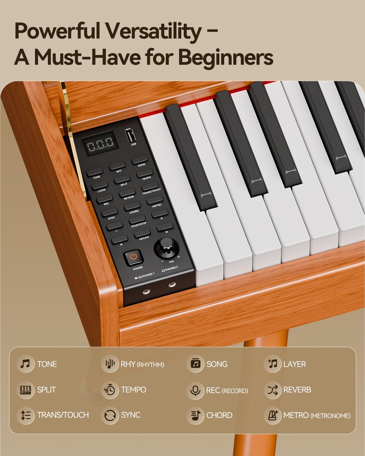 88-Key Weighted Hammer Action Digital Piano N904146