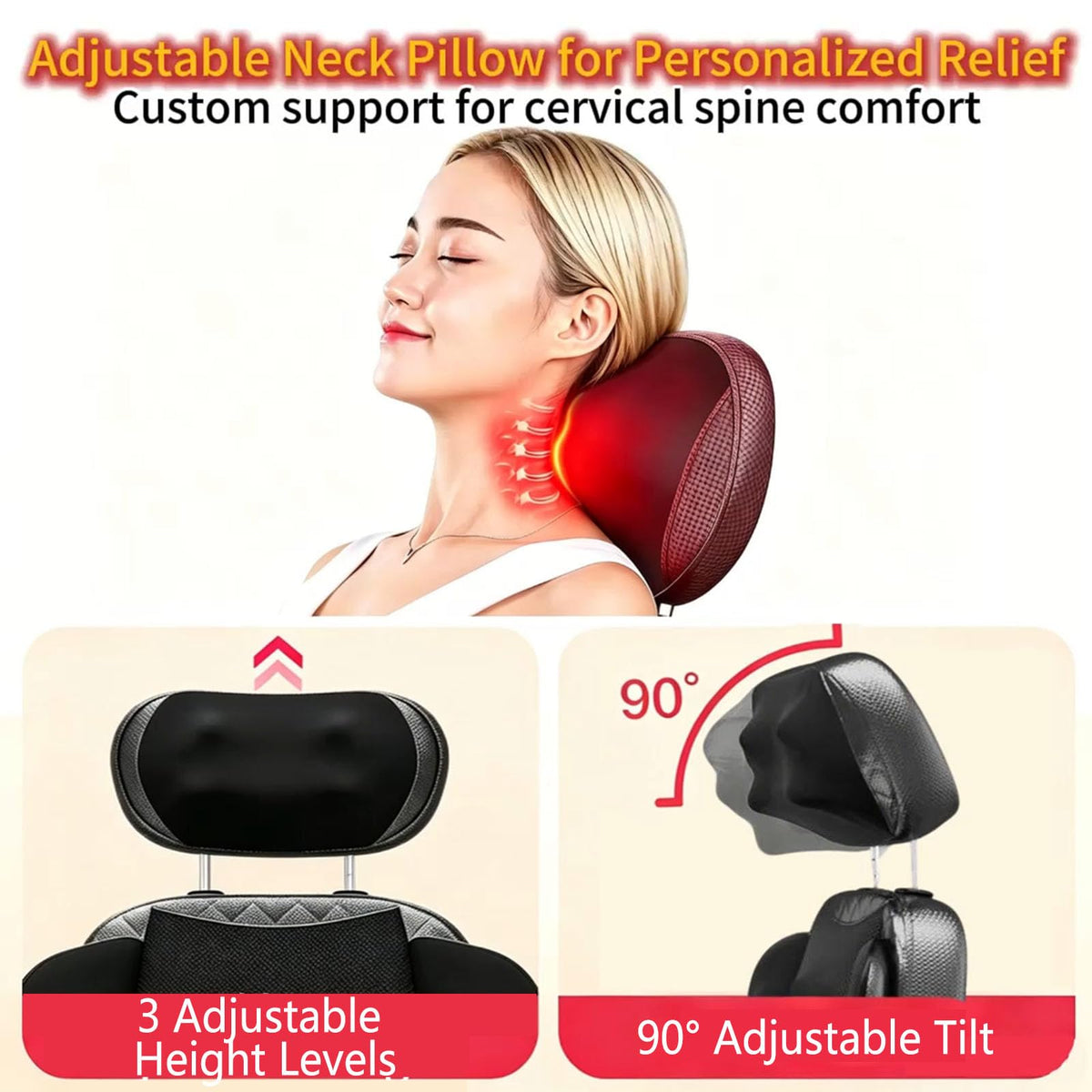 16D Electric Shiatsu Full Body Massage Mat with Foot Massager U6916