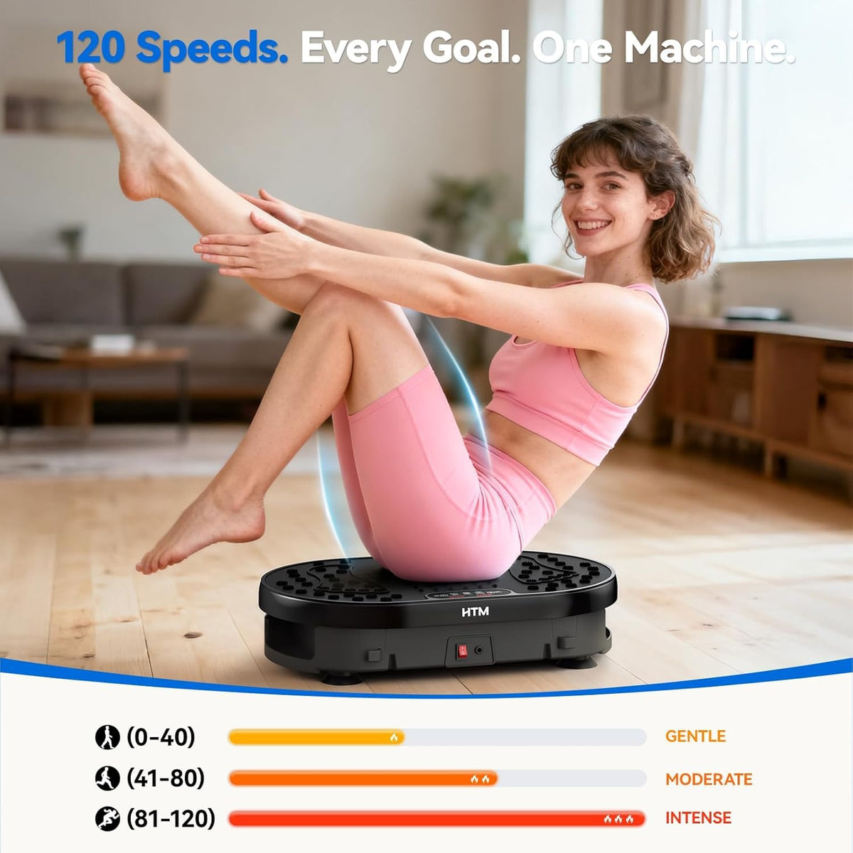 Vibration Plate Exercise Machine with Remote Control K6924