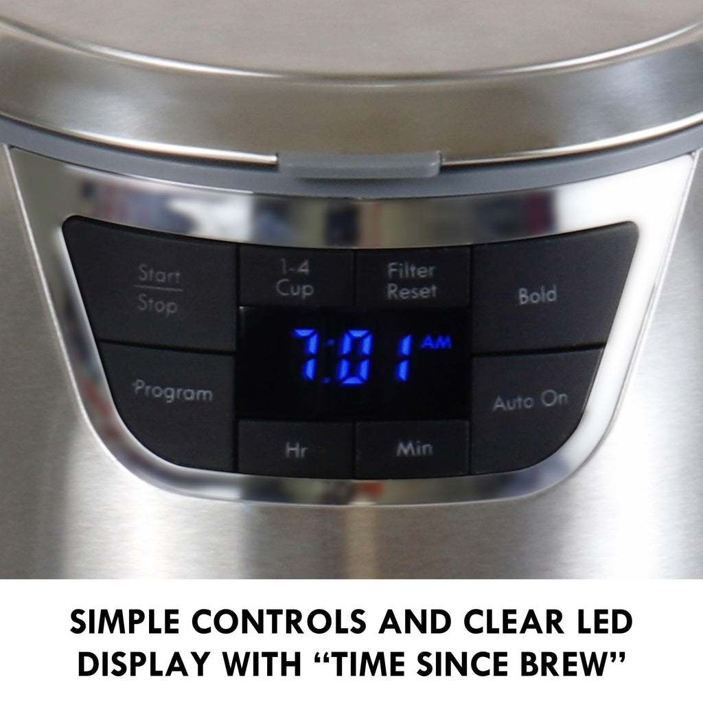 12-Cup Programmable Drip Coffee Maker with Glass Pot E7800