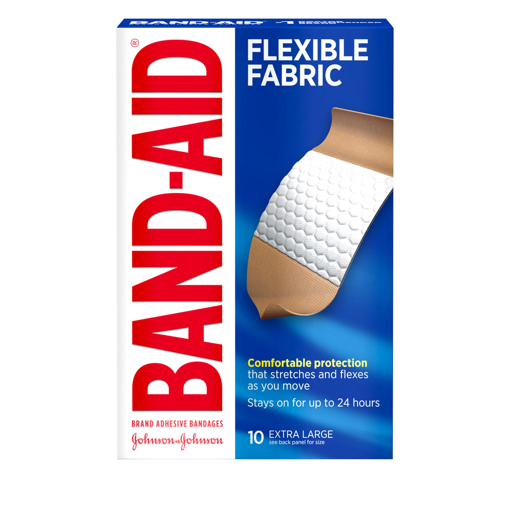 Extra Large Fabric Adhesive Bandages, 10 Count L493872