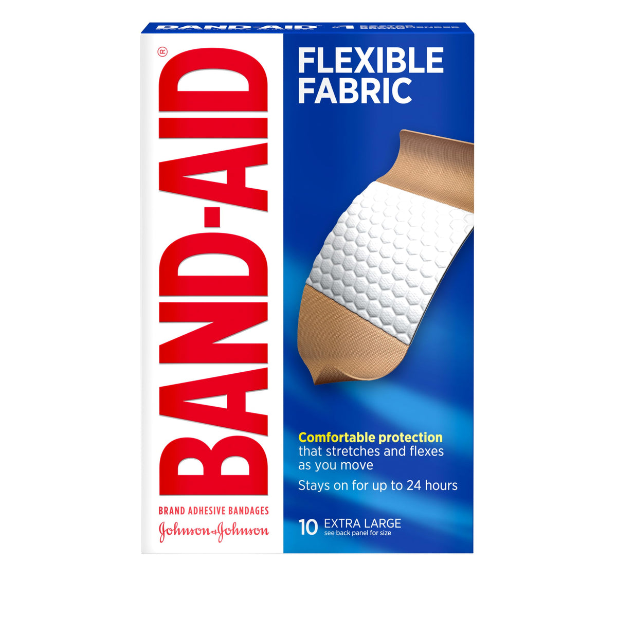 Extra Large Fabric Adhesive Bandages, 10 Count L493872