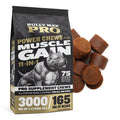 11-in-1 Dog Muscle Builder Power Chews - High Protein Supplement with Amino Acids - 75 Soft Chews Q1909