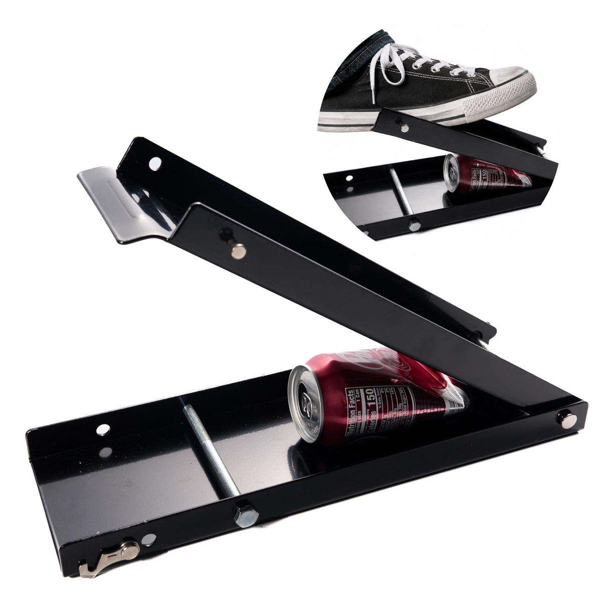 Heavy Duty Aluminum Foldable Can Crusher with Non-Slip Base Q847