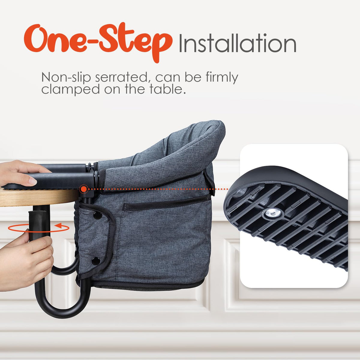 Portable Foldable Hook-On High Chair with Carry Bag E97143