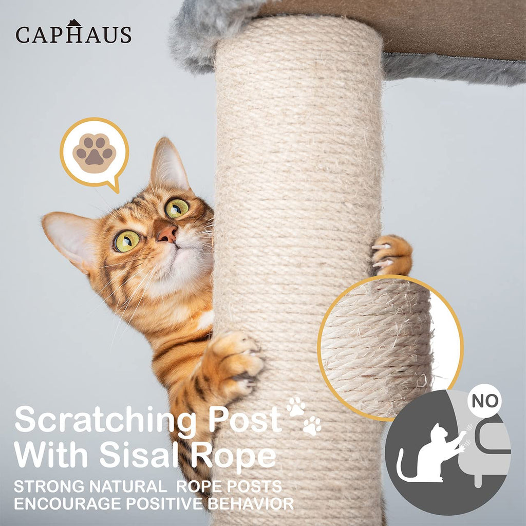 70-Inch Multi-Level Cat Tree with Hammock and Cat Cave V376