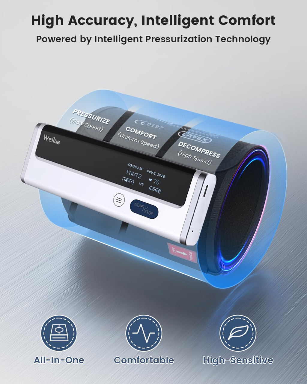 Wireless Upper Arm Blood Pressure Monitor G651