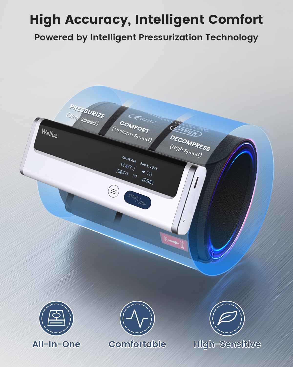 Wireless Upper Arm Blood Pressure Monitor G651