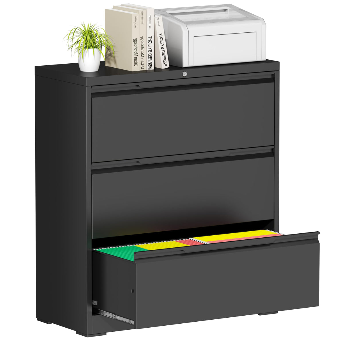 3 Drawer Metal File Cabinet with Lock X629239