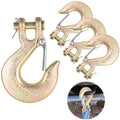 4-Pack 3/8-Inch Clevis Slip Hooks with Safety Latch U56737